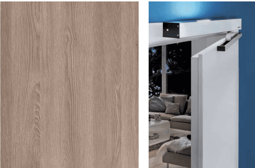 Имитация древесины в сочетании с поверхностью дюрадекор