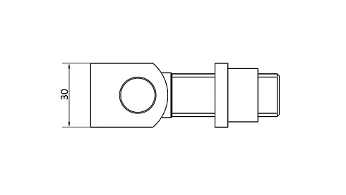 Комплектующие для распашных ворот Петля CAME H 18 регулируемая с гайкой, 42-68 мм, М18, приваривание в Гулькевичах