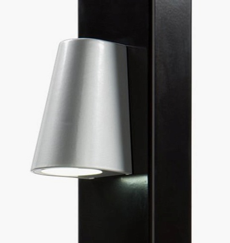 Заказать Элегантное LED-освещение Locinox (Бельгия) TRICONE для ворот, цвета zilver и 9005 (черный) в Гулькевичах