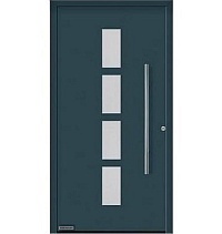Двери входные алюминиевые  ThermoPlan Hybrid Hormann – Мотив 501 в Гулькевичах